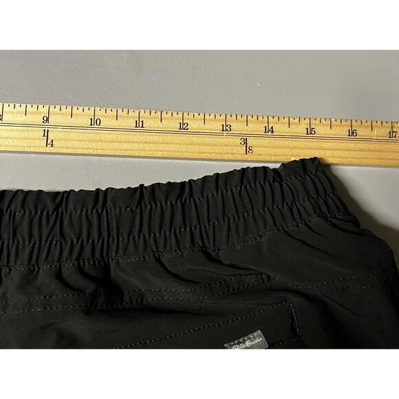 Eddie Bauer Pants Womens 4 Black Fleece Lined Jogger Zip Pockets Hiking Warm - Picture 11 of 13